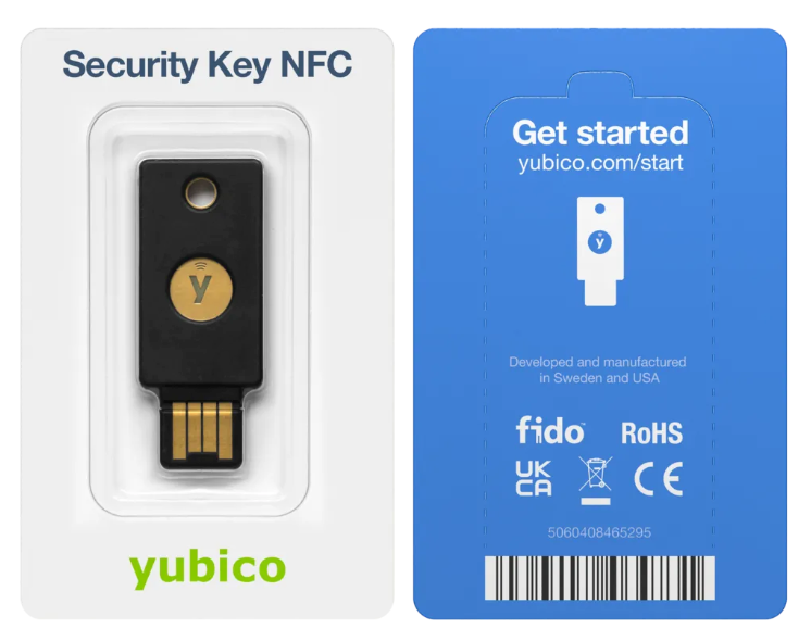 Yubico FIDOセキュリティキーNFC (USB-A)
